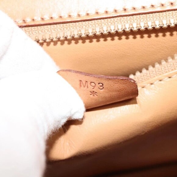 CELINE Macadam Canvas Hand Bag PVC Leather 2way Brown Gold - Picture 11 of 16